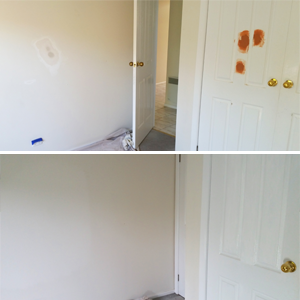 repair damaged walls and doors